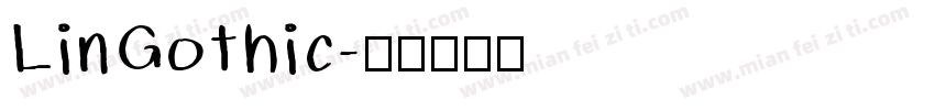 LinGothic字体转换