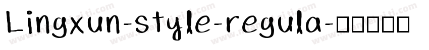 Lingxun-style-regula字体转换