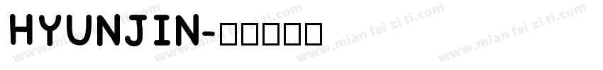 HYUNJIN字体转换
