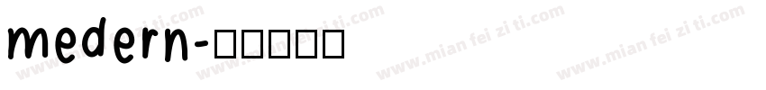 medern字体转换
