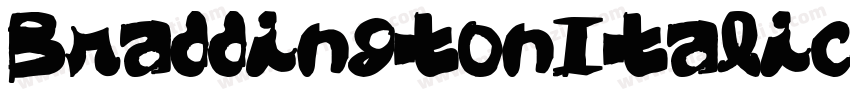 BraddingtonItalic-5wqz字体转换