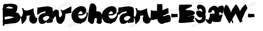 Braveheart-E3xW字体转换