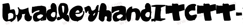 bradleyhandITCTT-BO字体转换