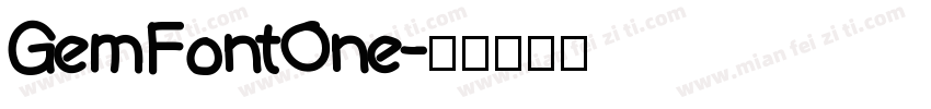 GemFontOne字体转换