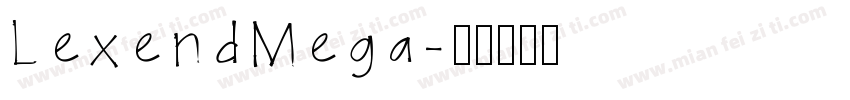 LexendMega字体转换