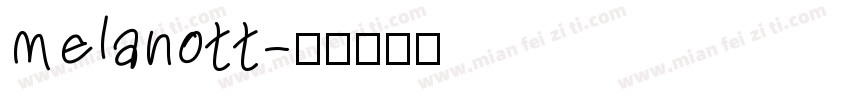 melanott字体转换
