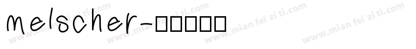 melscher字体转换
