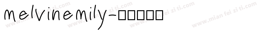 melvinemily字体转换