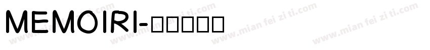MEMOIRI字体转换