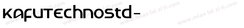 KafuTechnoStd字体转换