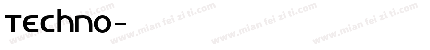 Techno字体转换
