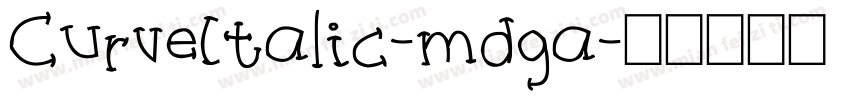 CurveItalic-mdga字体转换