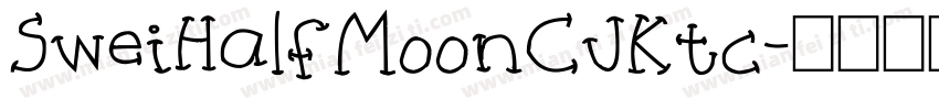 SweiHalfMoonCJKtc字体转换