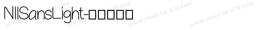 NIISansLight字体转换