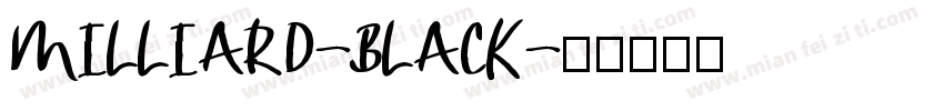 MILLIARD-BLACK字体转换
