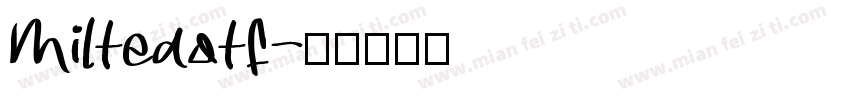 Milteaotf字体转换