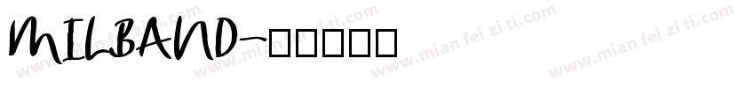 MILBAND字体转换