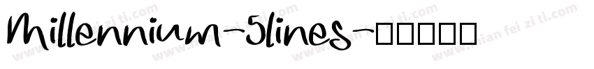 Millennium-5lines字体转换