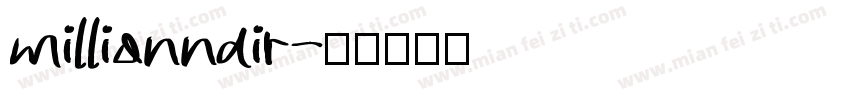 millionnair字体转换