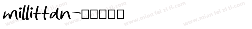 millittan字体转换