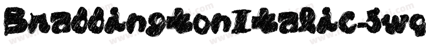 BraddingtonItalic-5wqz字体转换