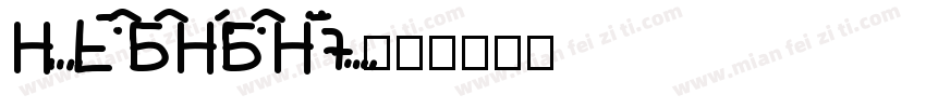 HYXiaoBoHuaBaoHeivy字体转换