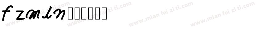 fzmin字体转换