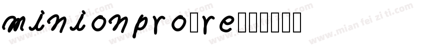 minionpro-re字体转换