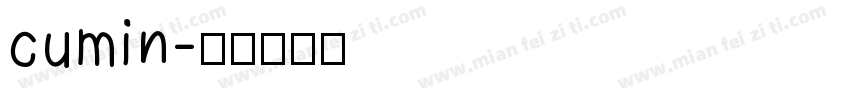 cumin字体转换