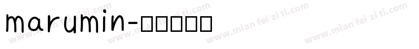 marumin字体转换
