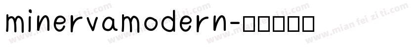 minervamodern字体转换