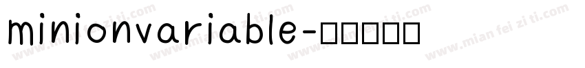 minionvariable字体转换
