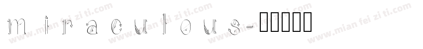 miraculous字体转换