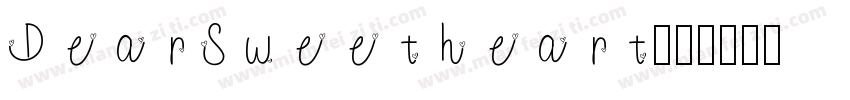 DearSweetheart字体转换