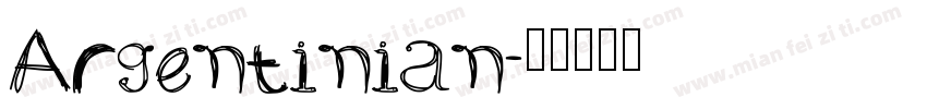 Argentinian字体转换