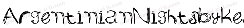 ArgentinianNightsbyKestrelM字体转换