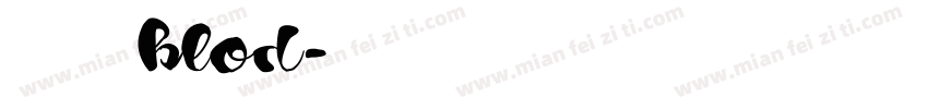 兰米仿宋blod字体转换