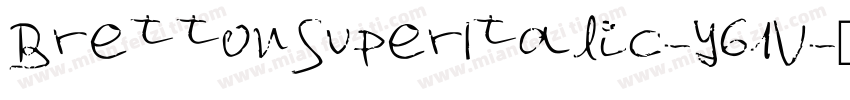 BrettonSuperItalic-y61V字体转换