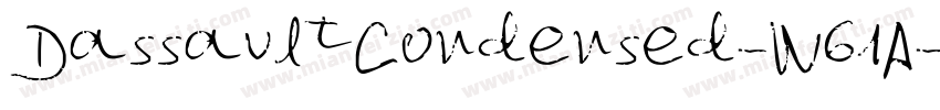 DassaultCondensed-W61A字体转换