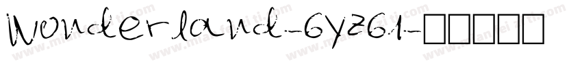 Wonderland-6Yz61字体转换