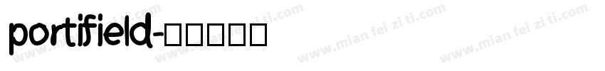 portifield字体转换