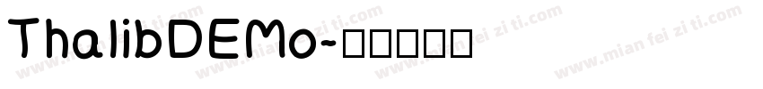 ThalibDEMo字体转换