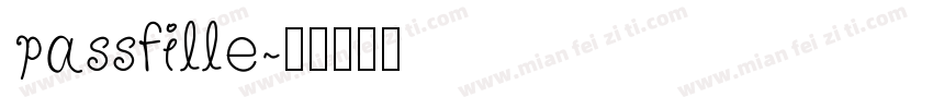 passfille字体转换