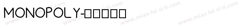MONOPOLY字体转换