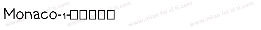 Monaco-1字体转换
