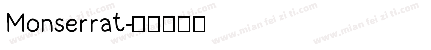 Monserrat字体转换