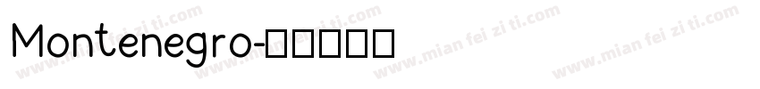 Montenegro字体转换