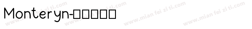 Monteryn字体转换