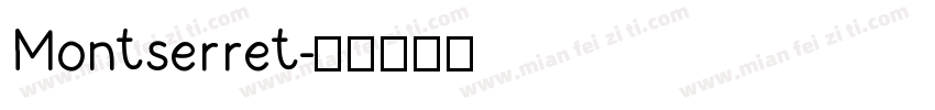 Montserret字体转换