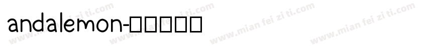 andalemon字体转换